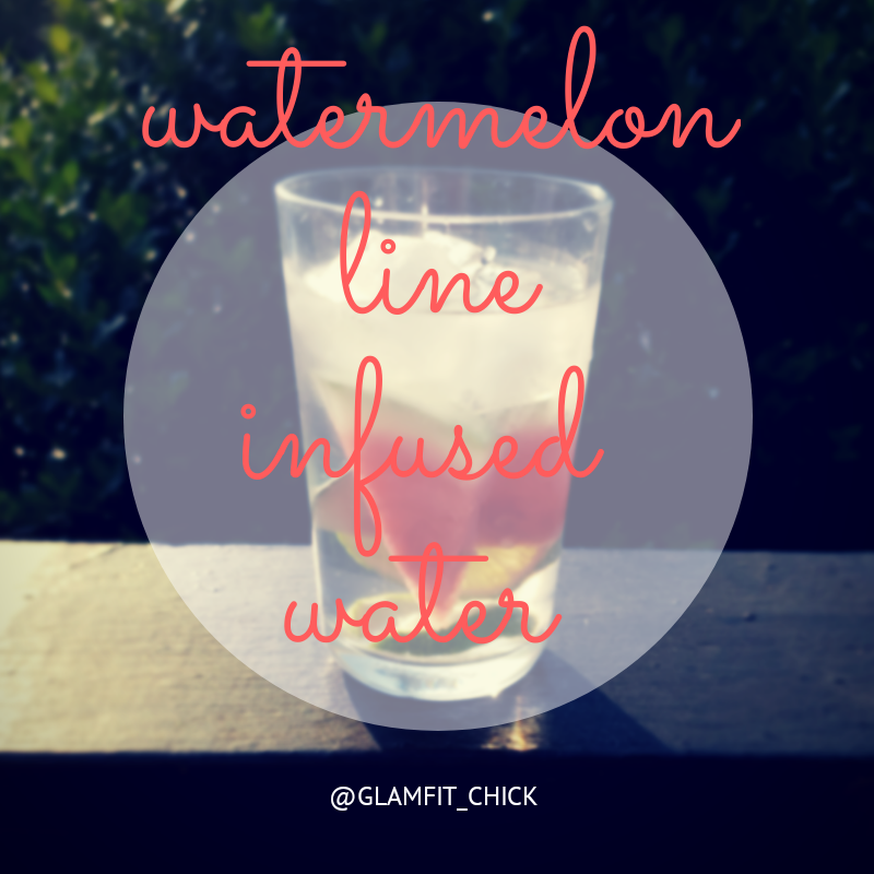 Watermelon & Lime Infused Water