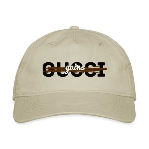 Gains Over Gucci Baseball Cap - khaki