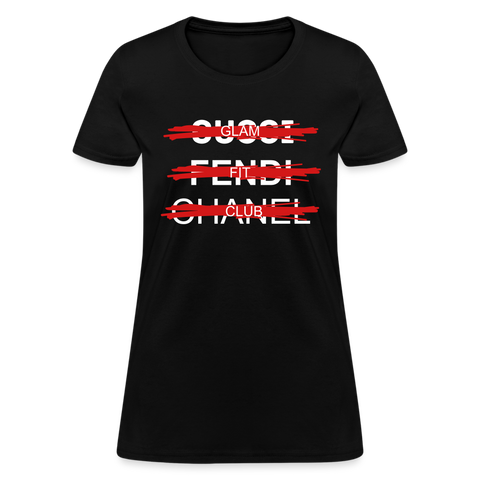 Glam Fit Club, Not Designer Tee - black