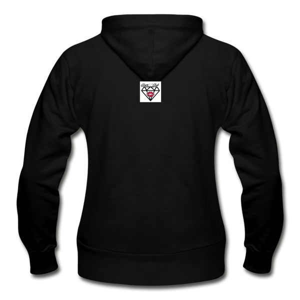 Woman Up Zip Hoodie - black