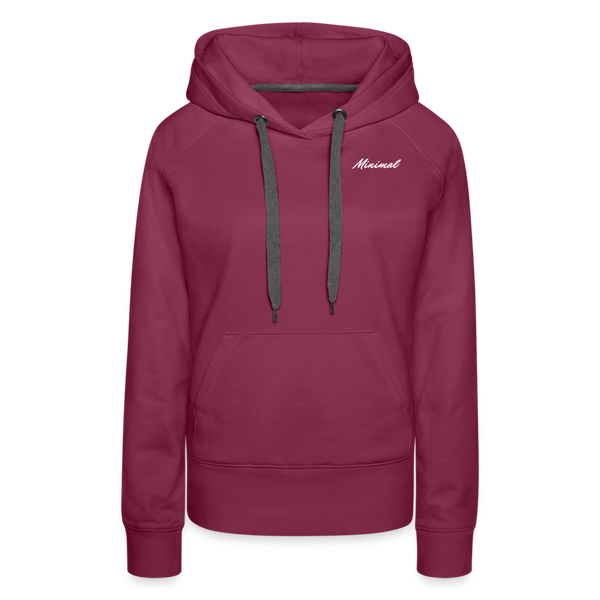 Minimal Hoodie - burgundy