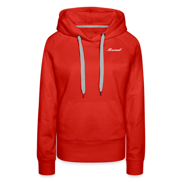 Minimal Hoodie - red