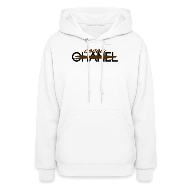 Cocoa, No Chanel Women's Hoodie - white